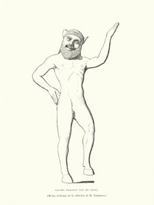 Figure en bronze grecque antique d