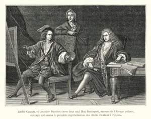 André Campra et Antoine Danchet, avec leur ami Bon Boulogne, auteurs de l