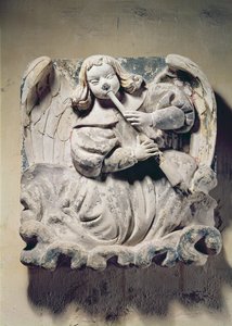 Ange musicien (bas-relief)