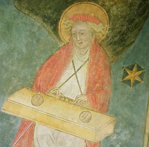 Ange jouant du clavicorde (détail) - French School