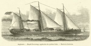 Angleterre, Royal-Sovereign, application du système Coles - French School