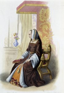 Anne de Bretagne, duchesse de Bretagne (1477-1514) - dans « Le Plutarque français », par Mennechet - French School