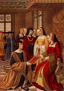 Anne de Bretagne (1477-1514) entourée de ses dames d