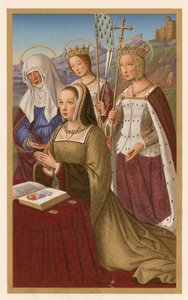 Anne de Bretagne en prière - French School