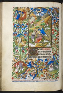 Annonce aux bergers, Add Ms 18850 f.70v Livre d
