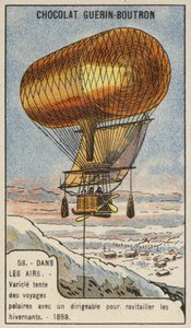 Anthony Varicle volant avec son dirigeable en Alaska pour ravitailler les chercheurs d