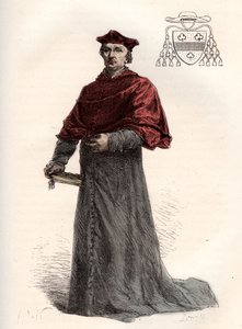 Antoine Duprat, cardinal légat français (1463-1535) - Cardinal Antoine Duprat (1463-1535) - gravure de « L