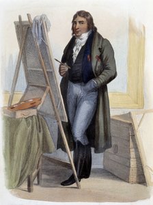 Antoine Jean Gros, peintre néoclassique (1771-1835) - dans « Le Plutarque français », par Mennechet, Paris