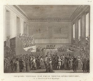 Antoine Quentin Fouquier-Tinville jugé par le tribunal révolutionnaire - French School