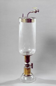 Appareil pour étudier le gaz, conçu par Antoine Laurent de Lavoisier (1743-94)