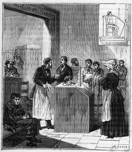 Appareil utilisé dans les hôpitaux de Paris à la fin du XIXe siècle pour la guerre de la gale par le soufre