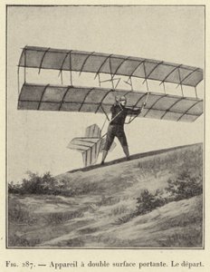 Appareil à double surface portante, Le départ - French School