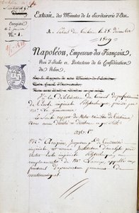 Nomination par Napoléon d