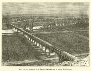 Aqueduc de la Vanne, traversee de la vallee de l