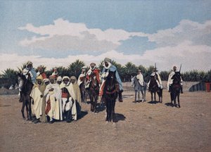 Prisonniers arabes : Un convoi de prisonniers arabes est conduit devant l
