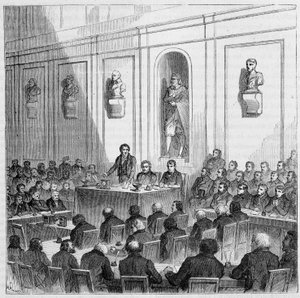 Arago annonce la découverte de Daguerre, lors de la séance publique de l