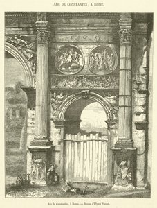 Arc de Constantin, à Rome - French School