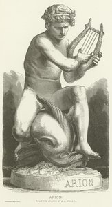 Arion chevauchant un dauphin - French School