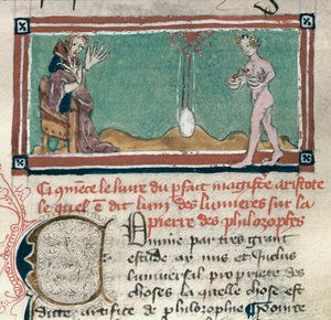 Aristote (384-322 av. J.-C.) et la pierre philosophale, d