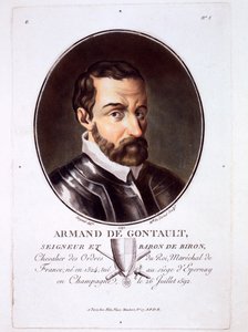 Armand de Gontaut, de Portraits des grands hommes, femmes illustres, et sujets mémorables de France, publié 1787-92 - French School