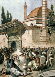Les Arméniens attaquent une mosquée à Constantinople