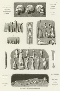 Armes et outils des premiers habitants de la Gaule - French School