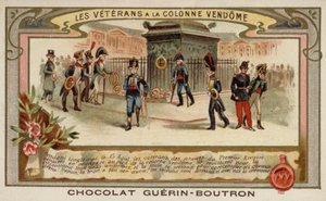 Anciens combattants à la colonne Vendôme, Paris - French School