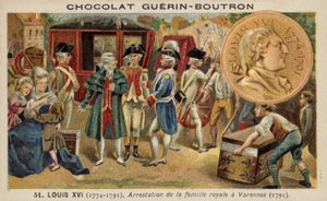 Arrestation de la famille royale française à Varennes - French School