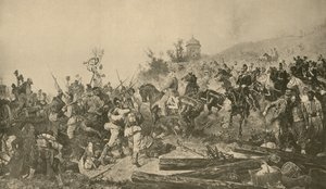 Arrivée des troupes bavaroises devant Paris, Guerre franco-prussienne, septembre 1870 - French School