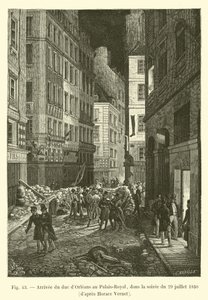 Arrivée du duc d
