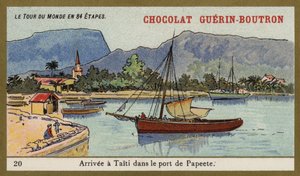 Arrivée au port de Papeete, Tahiti - French School