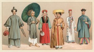 Costume asiatique - French School