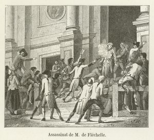 Assassinat de M. de Flechelle - French School