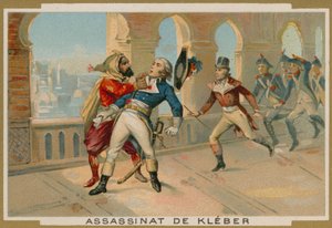 Assassinat de Jean-Baptiste Kléber, commandant des troupes françaises en Égypte, Le Caire, 1800 - French School