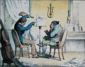 Asthme, caricature de 