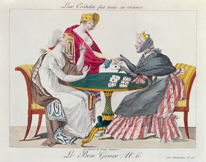 Chez la diseuse de bonne aventure, de le Bon Genre, 1800 - French School