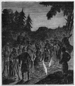 Ateshgah de Bakou - Atechgah (maison du feu près de Bakou) (temple des adorateurs du feu en Azerbaïdjan) Gravure dans 