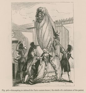 Tentative de fraude à la douane de Paris; fac-similé d