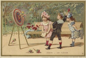 Cartes Au Bon Marché représentant des jeux d