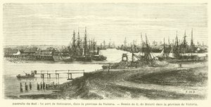 Australie du Sud, Le port de Melbourne, dans la province de Victoria - French School