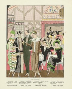 Aux Accacias ..., de Art-Gout-beaute, pub.1924 (Impression pochoir) - French School