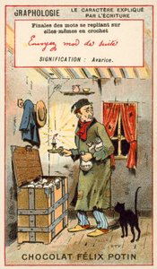 Avarice (chromolithographie) - French School