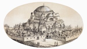 Aya Sofya Camii ou Basilique Sainte-Sophie, Istanbul, Turquie, d