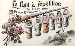 Bébés et un fusil