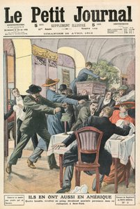 Bandits dans un restaurant à New York - French School