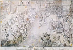 Banquet au tournoi de Sandricourt en 1493 - French School