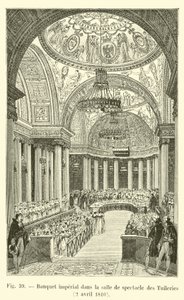 Banquet impérial dans la salle de spectacle des Tuileries, 2 avril 1810 - French School