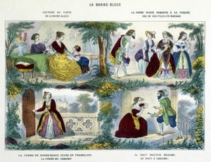 Barbe-Bleue - dans "Historiettes naïves et enfantines" par Perrault, éd. Haguenthal