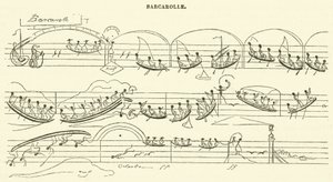 Barcarolle (gravure) - French School