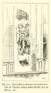 Bas-relief au-dessus de la porte d